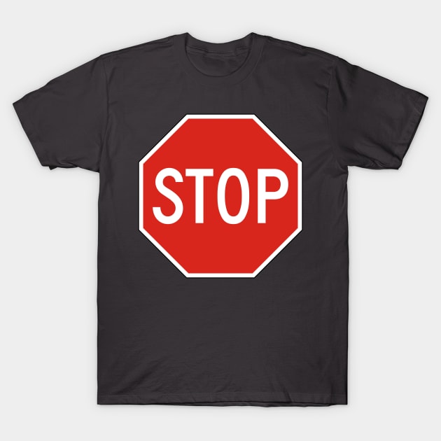 STOP sign T-Shirt by charona